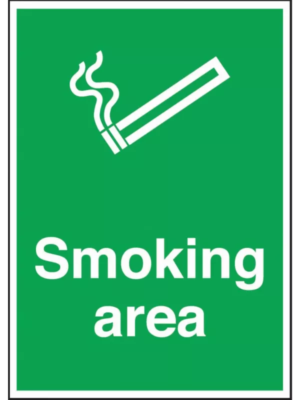 GPC Smoking Area Sign - Pack of 10